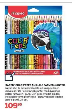 Legekæden MAPED COLOR’PEPS ANIMALS FARVEBLYANTER, DKK 109.95 tilbud