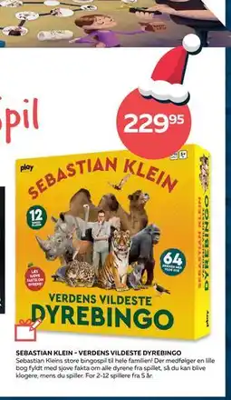 Legekæden SEBASTIAN KLEIN - VERDENS VILDESTE DYREBINGO, DKK 229.95 tilbud
