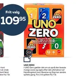 Legekæden UNO ZERO, DKK 109.95 tilbud