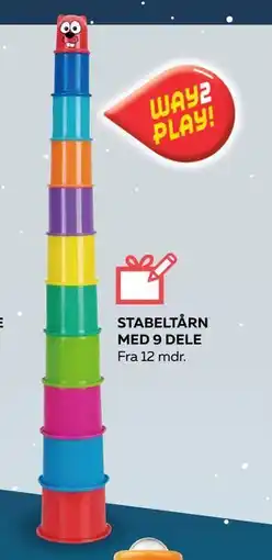 Legekæden STABELTÅRN MED 9 DELE, DKK 49.95 tilbud