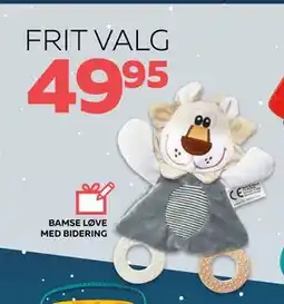 Legekæden BAMSE LØVE MED BIDERING, DKK 49.95 tilbud