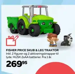 Legekæden FISHER PRICE SKUB & LEG TRAKTOR, DKK 269.95 tilbud