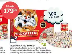 Bog & idé VILDKATTEN 300 BRIKKER, DKK 179.95 tilbud