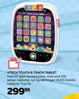Legekæden VTECH TOUCH & TEACH TABLET, DKK 299.95 tilbud