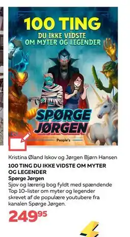 Legekæden 100 TING DU IKKE VIDSTE OM MYTER OG LEGENDER, DKK 249.95 tilbud