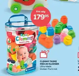 Legekæden CLEMMY TASKE MED 20 KLODSER, DKK 179.95 tilbud