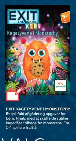Legekæden EXIT KAGETYVENE I MONSTERBY, DKK 149.95 tilbud