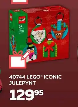 Legekæden 40744 LEGO ICONIC JULEPYNT, DKK 129.95 tilbud
