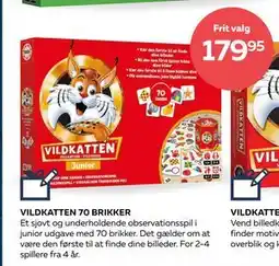 Bog & idé VILDKATTEN 70 BRIKKER, DKK 179.95 tilbud