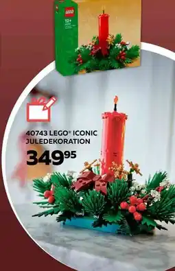 Legekæden 40743 LEGO ICONIC JULEDEKORATION, DKK 349.95 tilbud