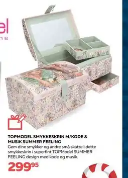 Bog & idé TOPMODEL SMYKKESKRIN M/KODE & MUSIK SUMMER FEELING, DKK 299.95 tilbud