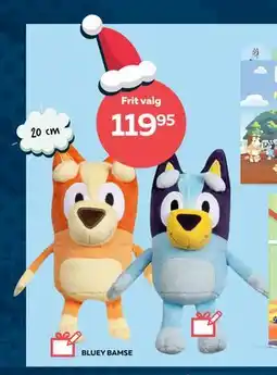 Bog & idé BLUEY BAMSE, DKK 119.95 tilbud