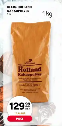 Scandinavian Park REXIM HOLLAND KAKAOPULVER, DKK 129.99 tilbud
