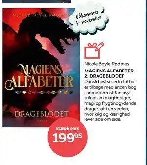 Bog & idé MAGIENS ALFABETER 2: DRAGEBLODET, DKK 199.95 tilbud