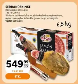 Scandinavian Park SERRANOSKINKE, DKK 549.99 tilbud