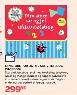 Bog & idé MIN STORE RØR OG FØL AKTIVITETSBOG (STOFBOG), DKK 299.95 tilbud