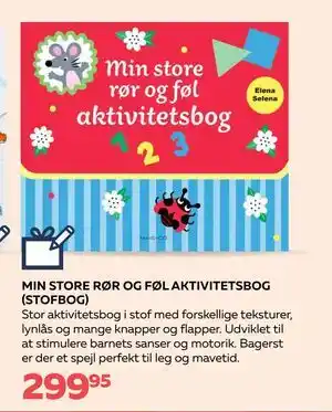 Bog & idé MIN STORE RØR OG FØL AKTIVITETSBOG (STOFBOG), DKK 299.95 tilbud