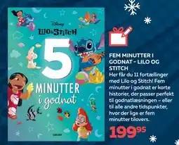 Bog & idé FEM MINUTTER I GODNAT - LILO OG STITCH, DKK 199.95 tilbud