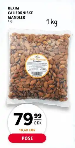 Scandinavian Park REXIM CALIFORNISKE MANDLER, DKK 79.99 tilbud