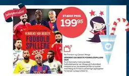 Bog & idé VERDENS 100 BEDSTE FODBOLDSPILLERE 2025, DKK 199.95 tilbud