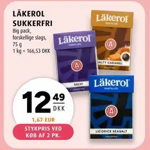Scandinavian Park LÄKEROL SUKKERFRI, DKK 12.49 tilbud