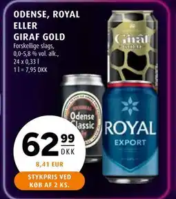 Scandinavian Park ODENSE, ROYAL ELLER GIRAF GOLD, DKK 62.99 tilbud