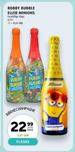 Scandinavian Park ROBBY BUBBLE ELLER MINIONS, DKK 22.99 tilbud