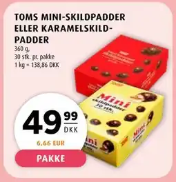 Scandinavian Park TOMS MINI-SKILDPADDER ELLER KARAMELSKILDPADDER, DKK 49.99 tilbud