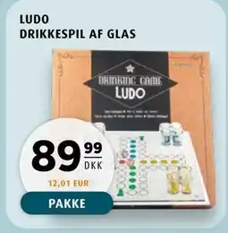 Scandinavian Park LUDO DRIKKESPIL AF GLAS, DKK 89.99 tilbud