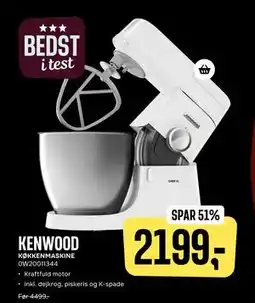 Skousen KENWOOD KØKKENMASKINE 0W20011344., DKK 2199 tilbud