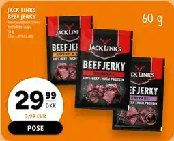 Scandinavian Park JACK LINKS BEEF JERKY, DKK 29.99 tilbud