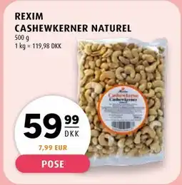 Scandinavian Park REXIM CASHEWKERNER NATUREL, DKK 59.99 tilbud