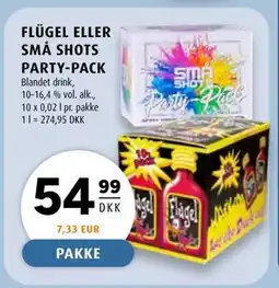 Scandinavian Park FLÜGEL ELLER SMÅ SHOTS PARTY-PACK, DKK 54.99 tilbud