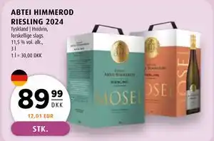 Scandinavian Park ABTEI HIMMEROD RIESLING 2024, DKK 89.99 tilbud