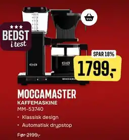 Skousen MOCCAMASTER KAFFEMASKINE, DKK 1799 tilbud