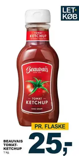 Let-Køb BEAUVAIS TOMATKETCHUP, DKK 25 tilbud