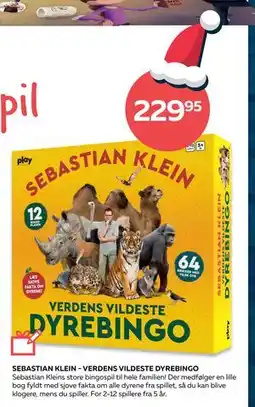 Bog & idé SEBASTIAN KLEIN - VERDENS VILDESTE DYREBINGO, DKK 229.95 tilbud