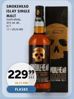 Scandinavian Park SMOKEHEAD ISLAY SINGLE MALT, DKK 229.99 tilbud