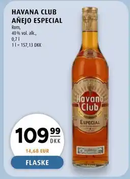 Scandinavian Park HAVANA CLUB AÑEJO ESPECIAL, DKK 109.99 tilbud