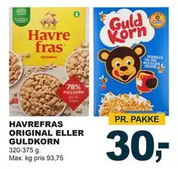 Let-Køb HAVREFRAS ORIGINAL ELLER GULDKORN, DKK 30 tilbud