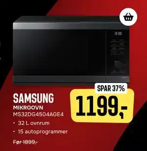 SAMSUNG MIKROOVN MS32DG4504AGE4, DKK 1199