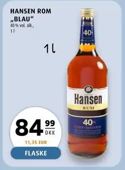 Scandinavian Park HANSEN ROM BLAU, DKK 84.99 tilbud