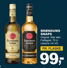 Let-Køb BRØNDUMS SNAPS, DKK 99 tilbud