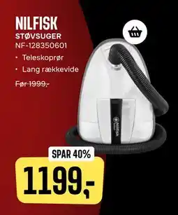 Skousen NILFISK STØVSUGER, DKK 1199 tilbud