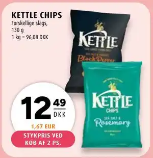 Scandinavian Park KETTLE CHIPS, DKK 12.49 tilbud