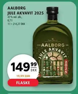 Scandinavian Park AALBORG JULE AKVAVIT 2025, DKK 149.99 tilbud