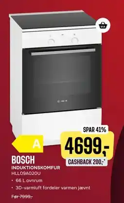 Skousen BOSCH INDUKTIONSKOMFUR HLL09A020U., DKK 4699 tilbud