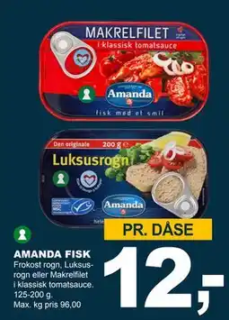 Let-Køb AMANDA FISK, DKK 12 tilbud