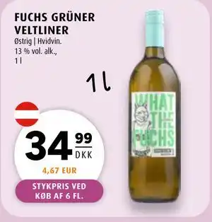 Scandinavian Park FUCHS GRÜNER VELTLINER, DKK 34.99 tilbud