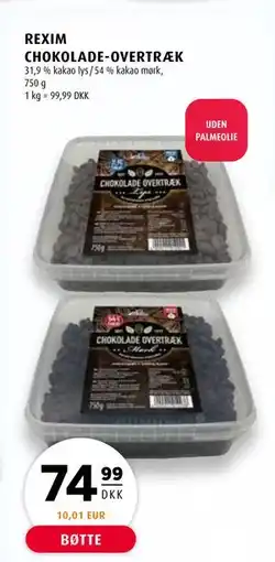Scandinavian Park REXIM CHOKOLADE-OVERTRÆK, DKK 74.99 tilbud
